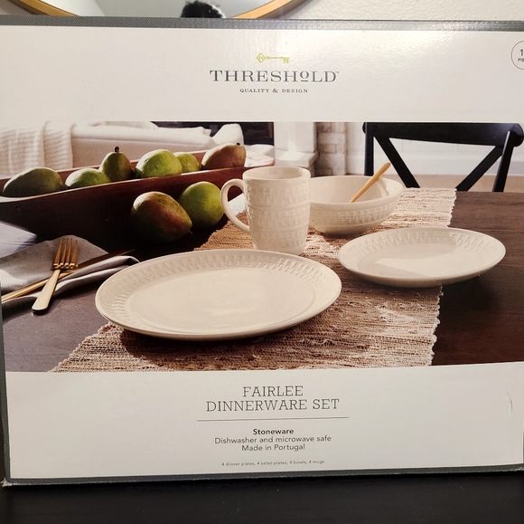 Threshold Dining Threshold 6pc Stoneware Fairlee Dinnerware Set